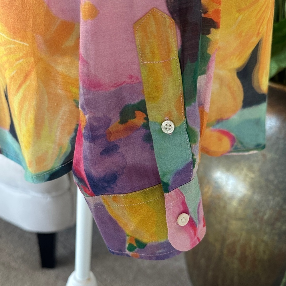 Lauren Ralph Lauren Multicolor Floral Blouse - Picture 7 of 10